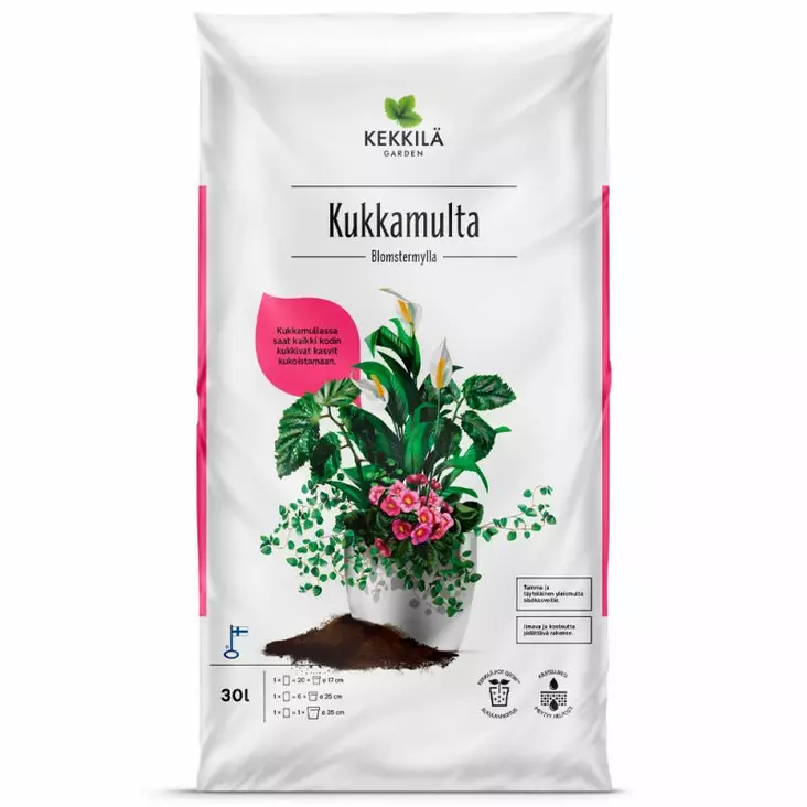 KUKKAMULTA 30 L - Mullat sisäkasveille - 6433000100489 - 1