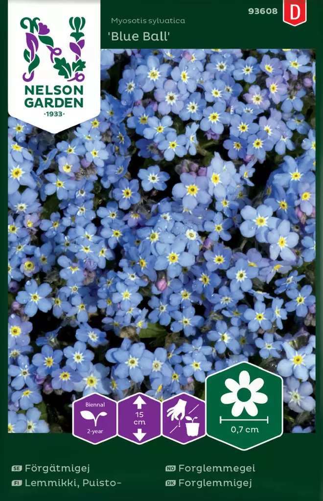 PUISTOLEMMIKKI BLUE BALL - Perennojen siemenet - 7312600936089 - 2