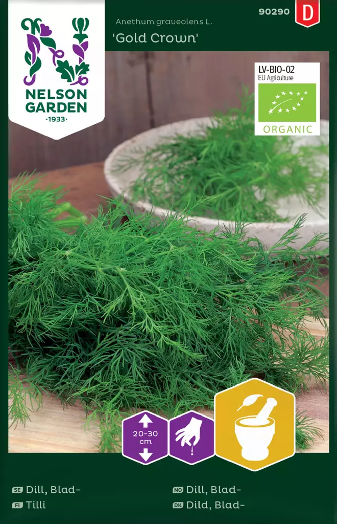 TILLI GOLD CROWN, LUOMUSIEMEN - Persiljan ja tillin siemenet - 7312600902909 - 2
