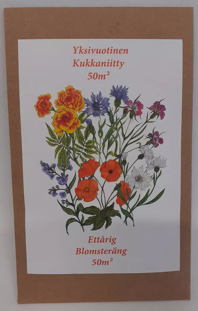YKSIVUOTINEN KUKKANIITTY 50 M2 - Niittykukkien siemenet - 6419114101079 - 1